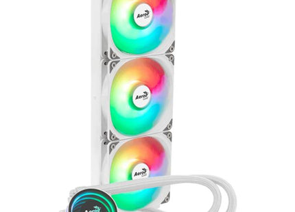 Enfriamiento Líquido RGB AeroCool Oasis L360 WH | 360mm | 3 en 1 | Blanco
