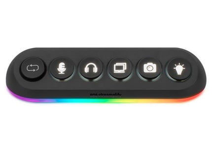 Teclado streaming STREAMPLIFY con 6 teclas RGB programables vista frontal