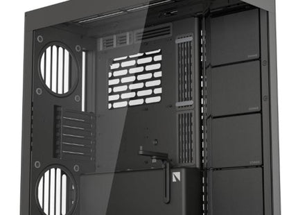 CASE HAVN HS 420 TORRE MEDIA PANEL FRONTAL DE VIDRIO ESTRUCTURA HIBRIDA 1 PUERTO USB-C Y 2 PUERTOS USB-A HVN-CA-HS420-06
