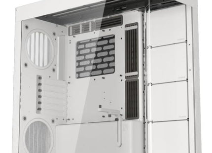 CASE HAVN HS 420 TORRE MEDIA PANEL FRONTAL DE VIDRIO ESTRUCTURA HIBRIDA 1 PUERTO USB-C Y 2 PUERTOS USB-A HVN-CA-HS420-05