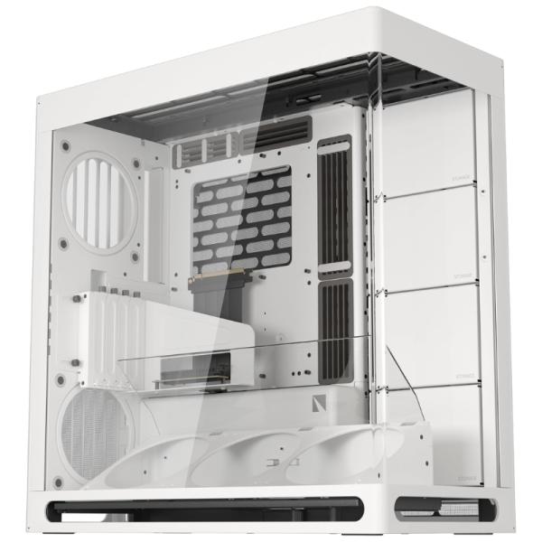 CASE HAVN HS 420 VGPU TORRE MEDIA PANEL FRONTAL DE VIDRIO ESTRUCTURA HIBRIDA 1 PUERTO USB-C Y 2 PUERTOS USB-A  HVN-CA-HS420-07