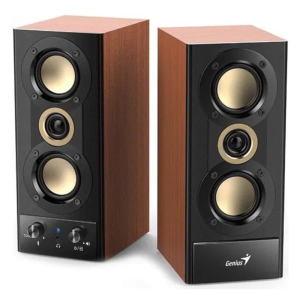 Parlantes Genius SP-HF800BT | 20W RMS | Bluetooth 5.3 | USB Playback | Madera