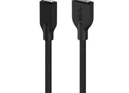 Cable Genius USB-A a USB-C ACC-A2CC-3A | 1 Metro | Carga Rápida | Compatible con Dispositivos USB-C | Negro