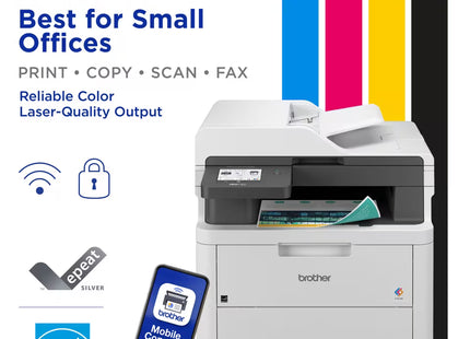 Impresora Multifuncional Brother MFC-L3720CDW a Color Wi-Fi Doble Banda Dúplex con Fax