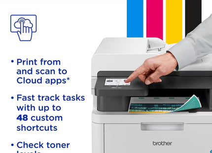 Impresora Multifuncional Brother MFC-L3720CDW a Color Wi-Fi Doble Banda Dúplex con Fax