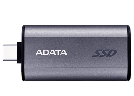 Disco Duro Externo Sólido ADATA SC750 | 500GB | USB 3.2 Gen2 | Hasta 1,050/1,000 MB/s | Conector Tipo-C Retráctil | SC750-500G-CCBK