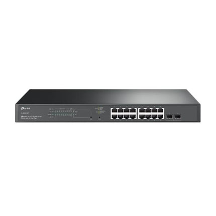 SWITCH TP LINK SG2218P(UN) 16 PUERTOS POE+ Y 2 RANURAS SFP GIGABIT 10/100/1000 MBPS