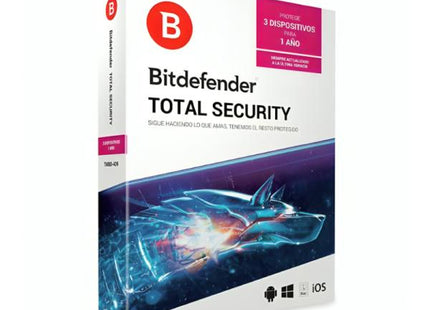 LICENCIA ANTIVIRUS BITDEFENDER TMBDR-405 TOTAL SECURITY 3 USUARIOS