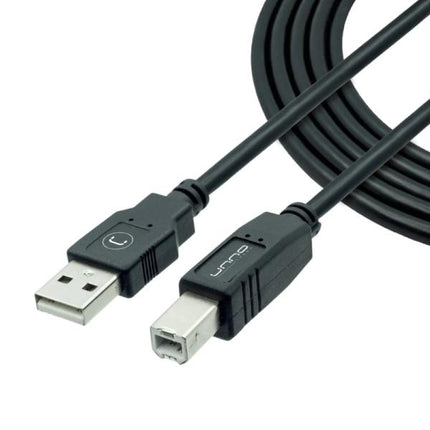 Cable USB para Impresora Unno Tekno CB4006BK | 1.8m | USB 2.0 | 480Mbps | A macho a B macho