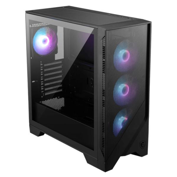 Case Gaming MSI MAG Forge 321R Airflow | Torre Media | 4 Abanicos | USB 3.2 | USB-C