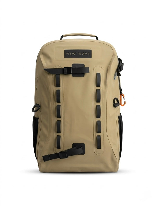 New Wave Big Dry Backpack 30L color Café Claro vista frontal