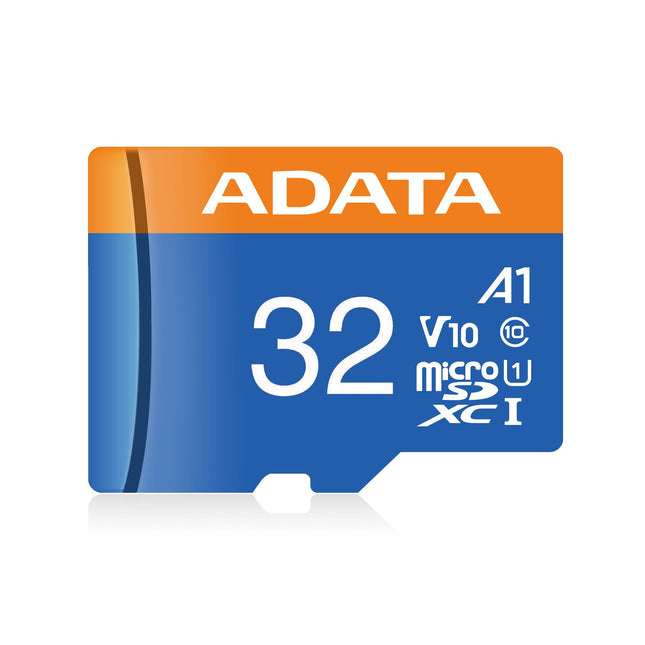 Memoria Micro SD ADATA | 32GB | Clase 10 | UHS-I | 85MB/s lectura | Con adaptador SD