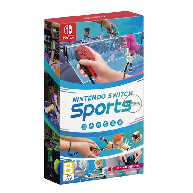 Nintendo Juego Switch Sports con Leg Strap, HAC-R-AS8SA