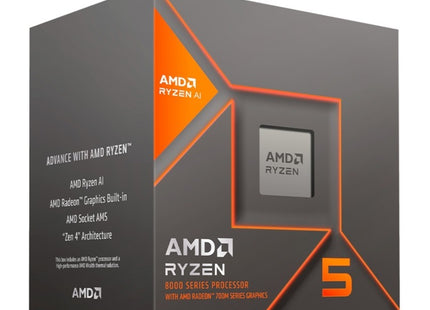 Procesador AMD Ryzen 5 8400F | 8ª Gen | 4.7 GHz | AM5