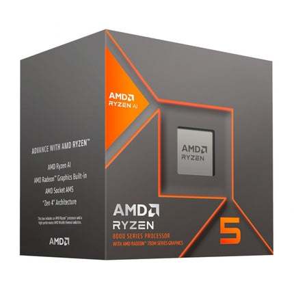 Procesador AMD Ryzen 5 8400F | 8ª Gen | 4.7 GHz | AM5