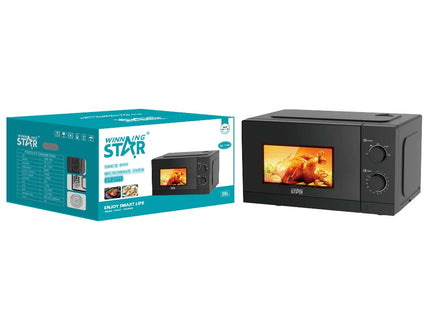 Winning Star Horno Microondas 700W 20L Negro, ST-2171