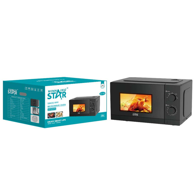 Winning Star Horno Microondas 700W 20L Negro, ST-2171