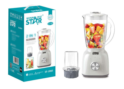Winning Star licuadora 2 en 1 350W 1.8L blanco/gris, ST-2083