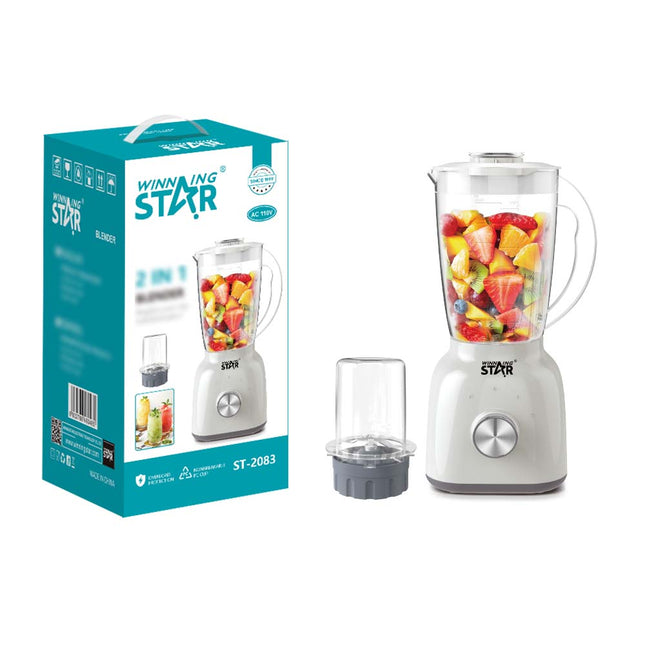 Winning Star licuadora 2 en 1 350W 1.8L blanco/gris, ST-2083