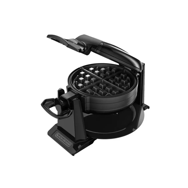 Wafflera Doble Black+Decker WMD200B | Placas Giratorias | Profundas | 1200 W | Tostado Ajustable