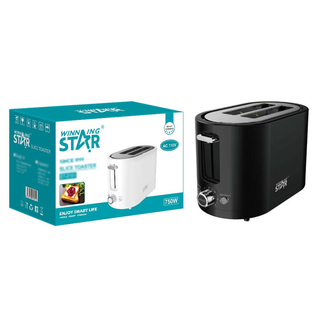 Tostadora Winning Star ST-2101 negra vista frontal completa