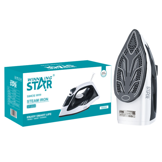 Plancha Winning Star ST-2024 vista frontal con suela antiadherente