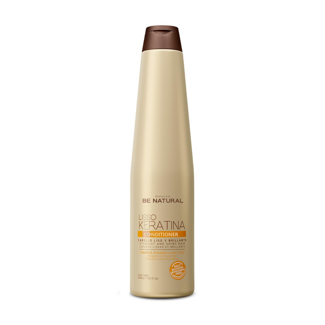 Acondicionador Lisso Keratina 350ml Placent Life | Para alisar y controlar el frizz del cabello rebelde