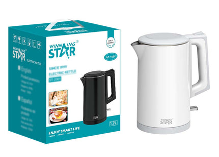Hervidor eléctrico Winning Star ST-2061 blanco vista frontal completa