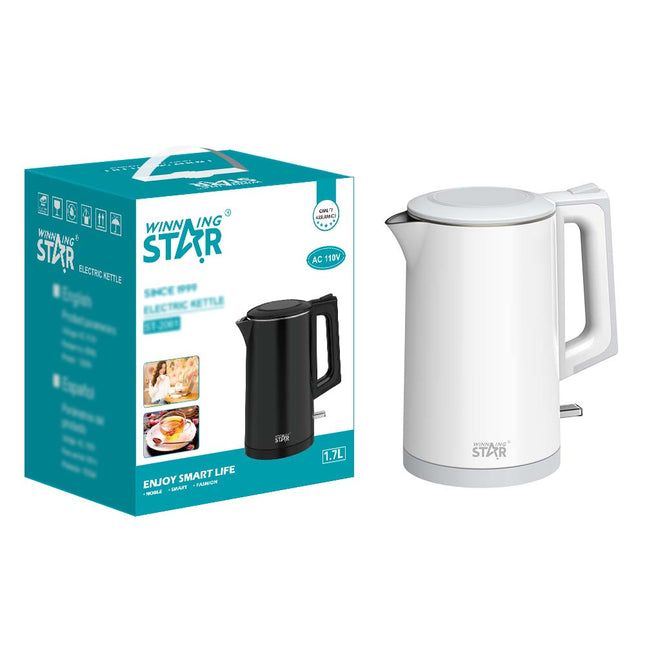 Hervidor eléctrico Winning Star ST-2061 blanco vista frontal completa