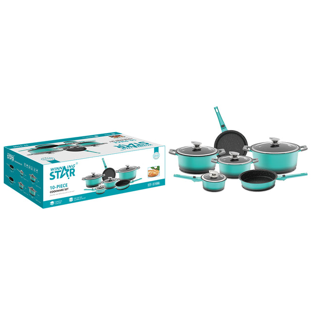 Set de Ollas Winning Star ST-5106, 10 Piezas
