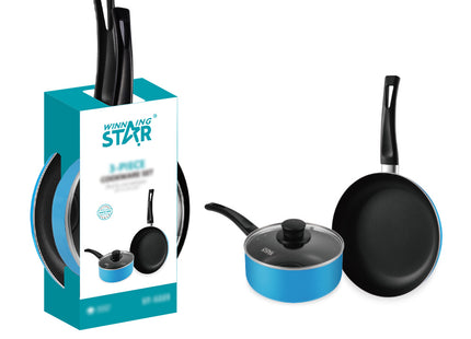 Set de Ollas Winning Star, ST-5223, Aluminio, 2 Piezas