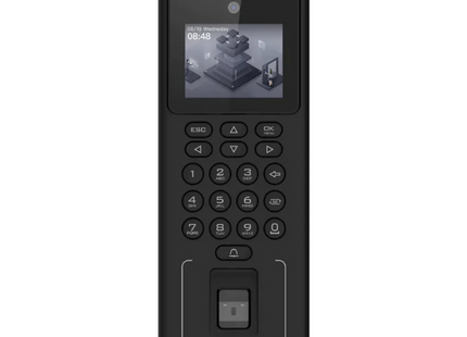 CONTROL DE ACCESO HIKVISION DS-K1T321MFWX | 2.4” LCD Display | 2MP Lens | Reconocimiento Facial y Huella Dactilar