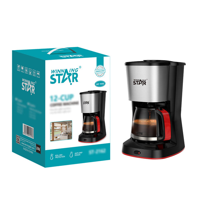 Cafetera eléctrica Winning Star ST-2162 de 1.25 litros vista frontal