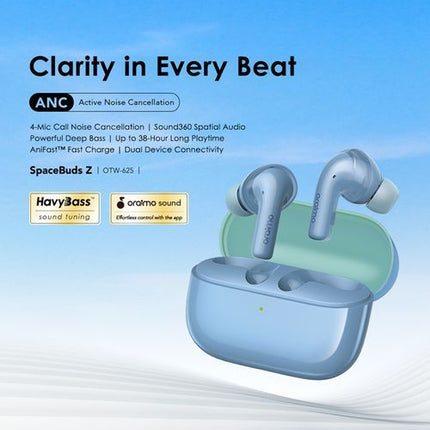 Audífono Oraimo SpaceBuds Z ANC | Inalámbrico Bluetooth | IPX5 | OTW-625