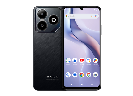 Blu Celular 6.8" HD+ 128GB Negro, Bold K12