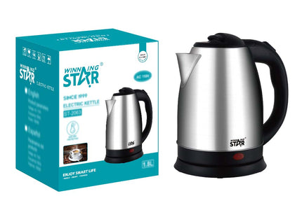 Hervidor eléctrico Winning Star 1.8 litros vista frontal completa