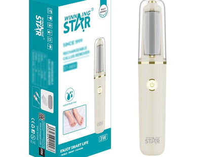 Winning Star Exfoliador Eléctrico para Pies Dorado, ST-5850