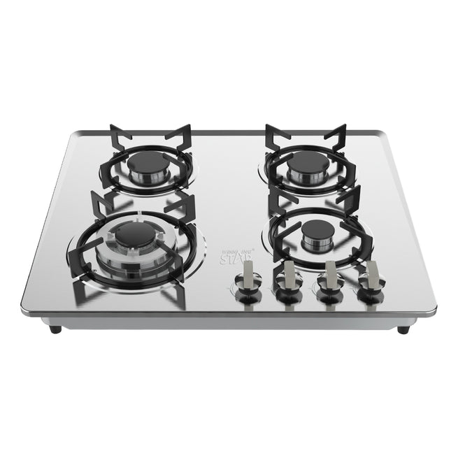 Winning Star cocina de gas 4 quemadores plateado, ST-5663