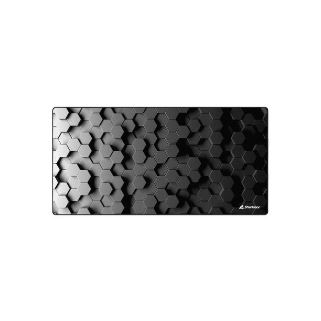 Mouse Pad Sharkoon Skiller SGP30 Big Hex | XL | Superficie Textil | Base Antideslizante | Diseño Hexagonal | 900×400mm
