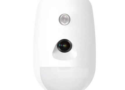Detector PIR con Cámara Inalámbrico Hikvision DS-PDPC12P-EG2-WB | Rango de Detección 12m | 85.9° | Inmunidad a Mascotas de 30kg | IR LED | 433MHz