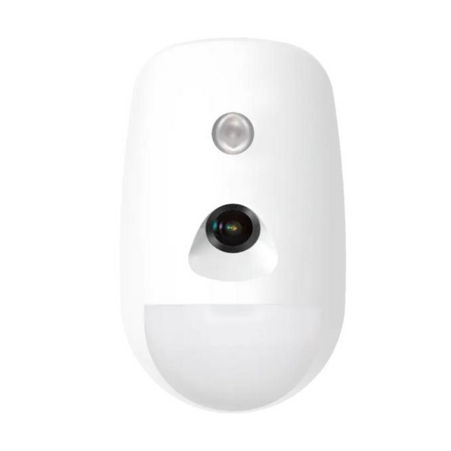 Detector PIR con Cámara Inalámbrico Hikvision DS-PDPC12P-EG2-WB | Rango de Detección 12m | 85.9° | Inmunidad a Mascotas de 30kg | IR LED | 433MHz