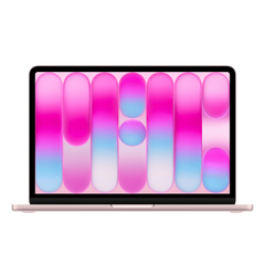 MacBook Neo 13 pulgadas 2026 rosa vista frontal con pantalla Liquid Retina