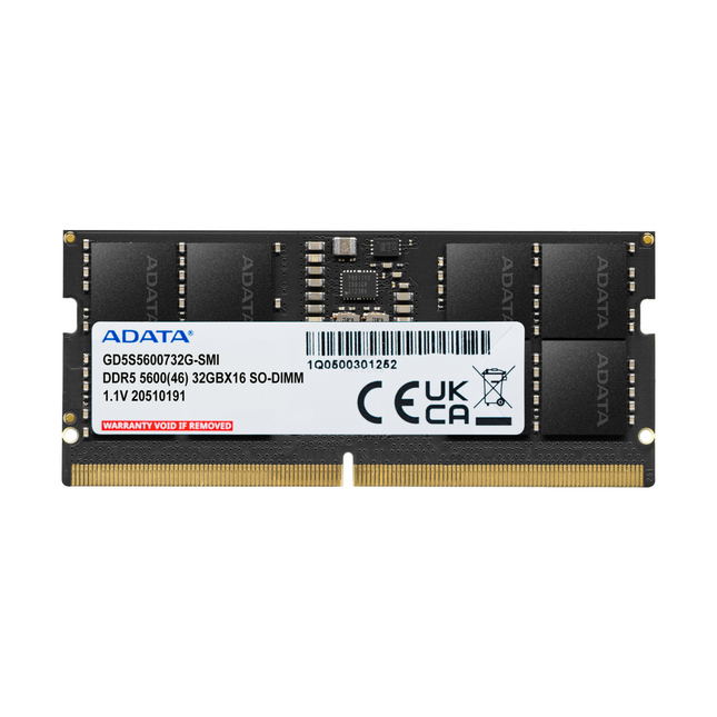 Memoria RAM Laptop ADATA GOLD GD5S5600732G-SMI | 32GB | DDR5 5600MHz | SO-DIMM