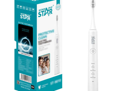 Winning Star Cepillo de Dientes Eléctrico Blanco, ST-9810