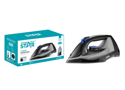 Winning Star plancha de vapor 1100W 300ml negro, ST-2027