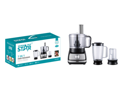 Winning Star Procesador de Alimentos 7 en 1 de 1.5L 400W, ST-2372