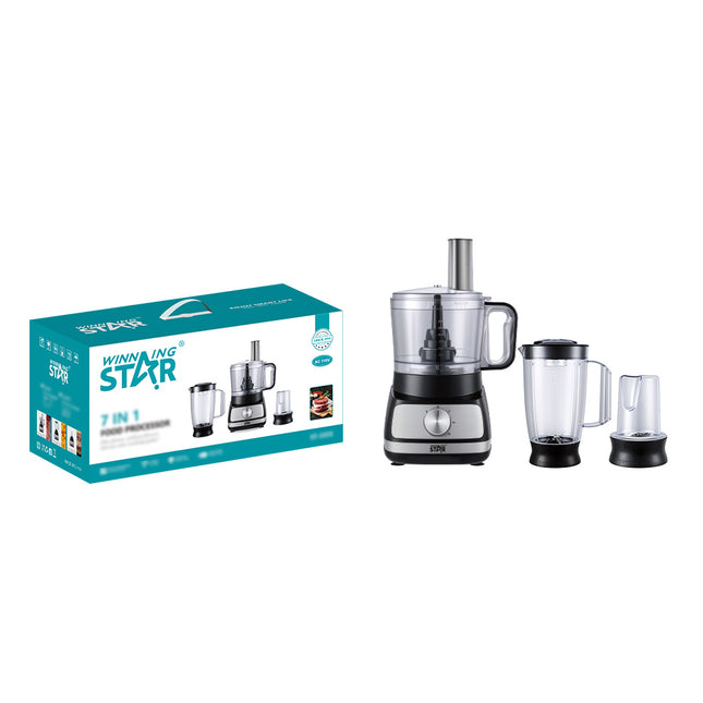 Winning Star Procesador de Alimentos 7 en 1 de 1.5L 400W, ST-2372