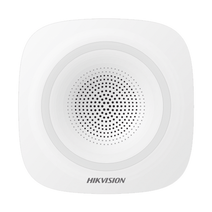 Sirena Interna Inalámbrica Hikvision DS-PS1-I-WB | 90~110dB | 1600m RF | 433MHz