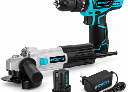 Energy Kit Taladro y Esmeril, DDI10/2/12 C1+AG115/2/120