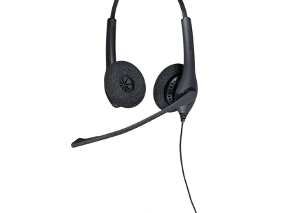 Jabra Biz 1500 Duo QD Headset Alámbrico con Micrófono de Cancelación de Ruido